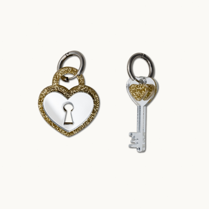 Σκουλαρίκια Λουκέτο καρδιά