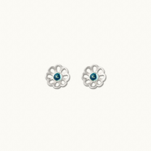 Σκουλαρίκια λουλούδι μπουλ